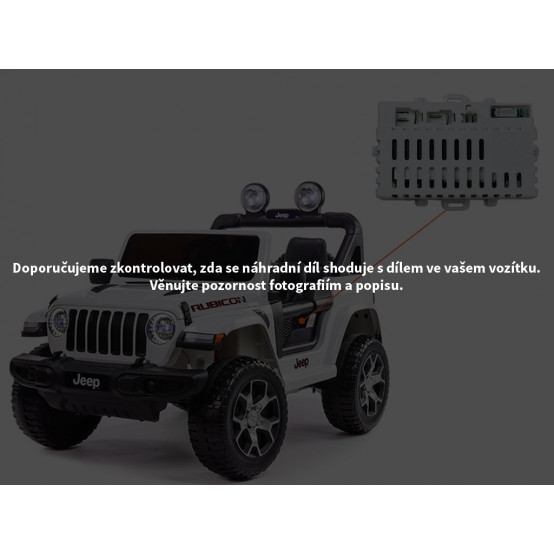Dětské autíčko Jeep Wrangler Rubicon 4x4 - náhradní řídící jednotka