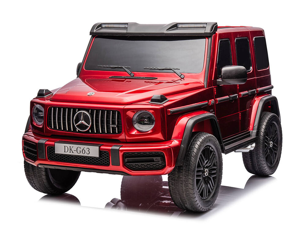 Elektrické autíčko pro dva Mercedes-AMG G63 4x4 XXL 24V/800W + baterie 2x 24V/7Ah, lakované vínové