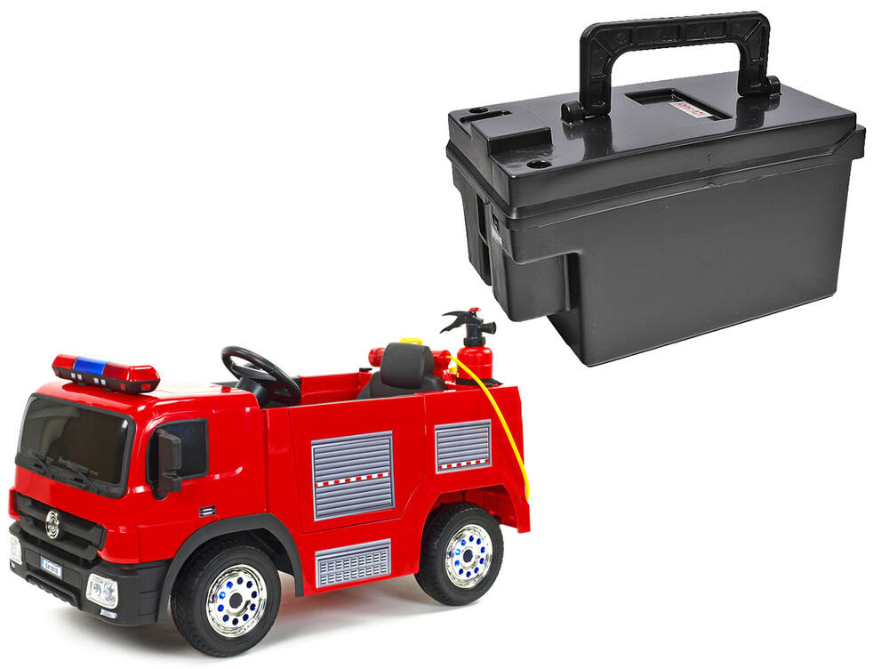 Vyjímatelný bateriový box pro elektrické hasičské autíčko SX1818, 12V/14Ah