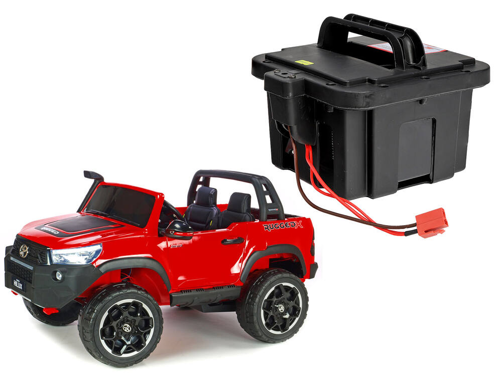 Vyjímatelný bateriový box pro elektrické autíčko Toyota Hilux Rugged X 4x4, 12V/14Ah
