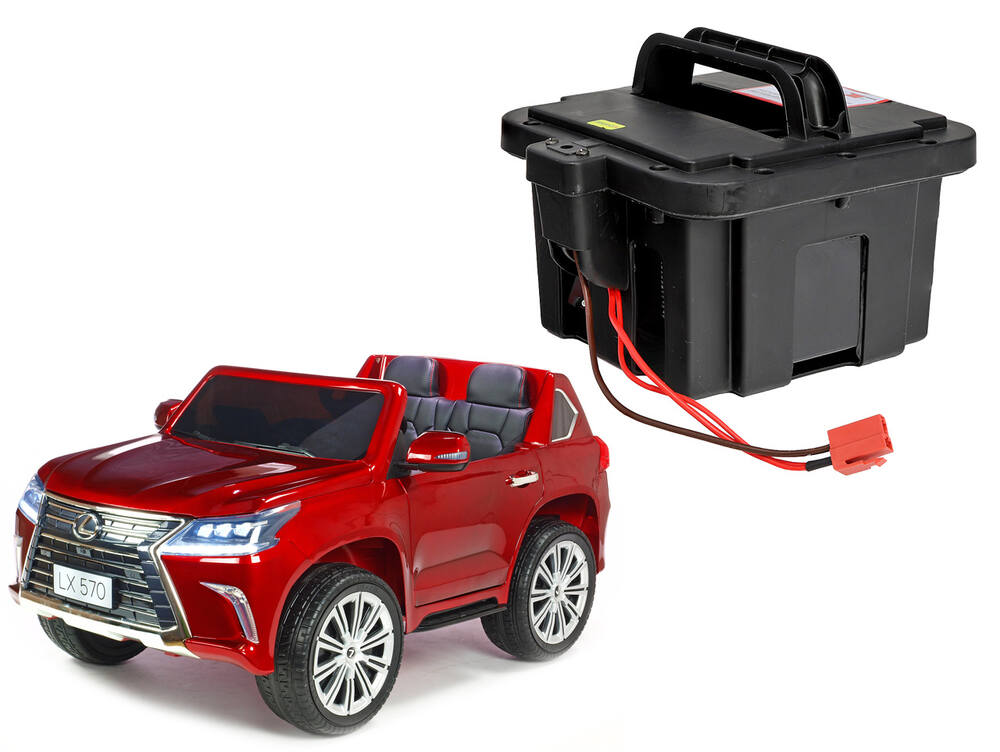 Vyjímatelný bateriový box pro elektrické autíčko Lexus LX 570 4x4, 12V/14Ah